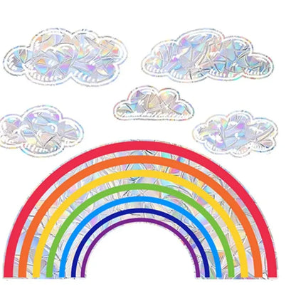 Rainbow Clouds, Sunlight Refraction Wall Stickers, Window Stickers