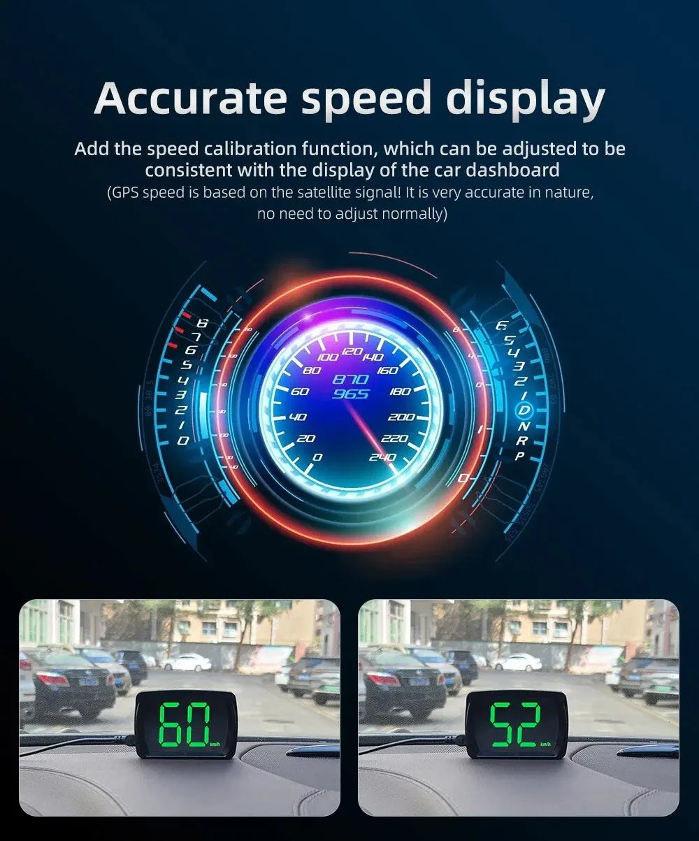 Car Universal HUD Head Up Display Digital Speedometer Projector