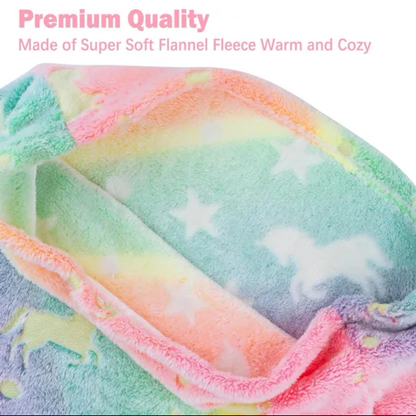 Kids Mermaid tail Blanket - Glow in The Dark